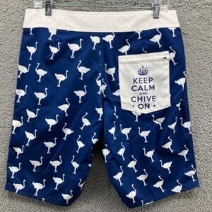 ⭐️Chivery,Chive-On,Swim Trunks, Excellent Condition,Fantastic Bird Print,Size 36
